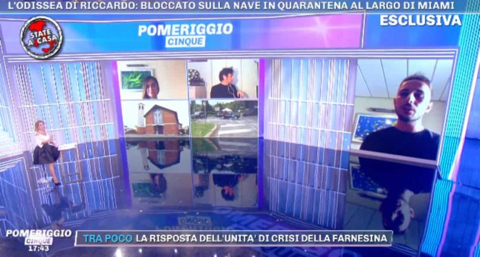 Pomeriggio 5: l’appello di Parpiglia e Fiorello per gli italiani bloccati sulla nave | Video Mediaset Pomeriggio 5