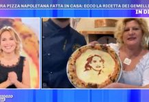 Pomeriggio 5: la pizza con il volto di Barbara d’Urso | Video Mediaset pizza volto Barbara d'Urso