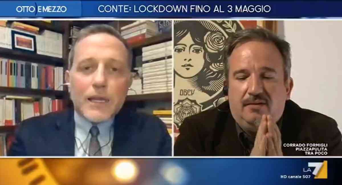 Otto e mezzo, ieri sera scontro tra ospiti Giannini e Telese Video La7