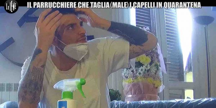 Scherzo Luigi Favoloso a Le Iene: taglio di capelli in quarantena, ma… | Video Mediaset Scherzo Luigi Favoloso a Le Iene