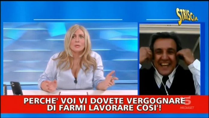 Mara Venier, audio misterioso a Striscia la Notizia: “Io vi butto fuori a calci in c**o” | Video Mediaset Mara Venier a Striscia