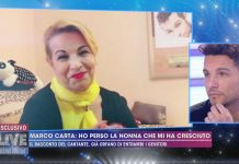 Live Non è la d’Urso: Marco Carta ricorda la nonna morta a causa del coronavirus | Video Mediaset Il ricordo della nonna di Marco Carta a Live