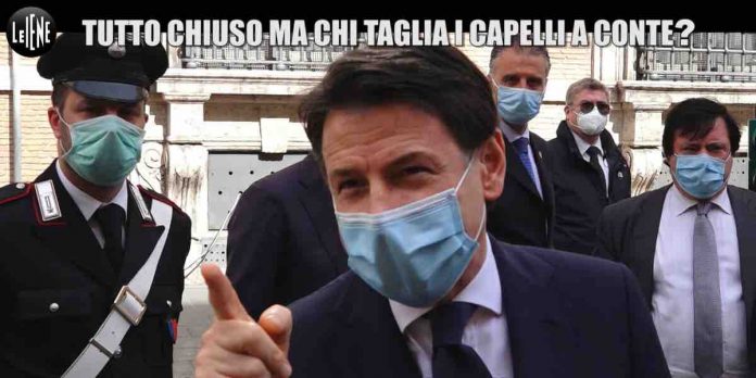 Le Iene, Coronavirus e stipendio politici e taglio capelli Giuseppe Conte | Video Mediaset Le Iene coronavirus e taglio capelli Conte