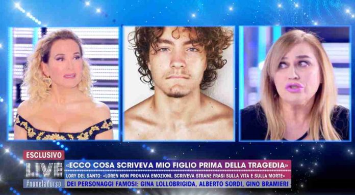 Live – Non è la D’Urso, Lory Del Santo parla del figlio Loren e si commuove | Video Mediaset Lory Del Santo parla del figlio Loren a Live - Non è la D'Urso