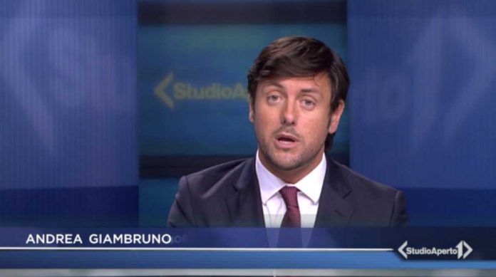 Andrea Giambruno, compagno di Giorgia Meloni, è un nuovo conduttore di Studio Aperto | Video Mediaset Andrea Giambruno a Studio Aperto