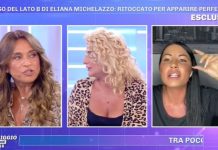 Pomeriggio 5, Loredana ‘Favoloso’ contro Eliana Michelazzo: “Io non ho la cellulite” | VIDEO Pomeriggio 5 lite