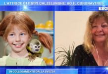 Domenica Live, Pippi Calzelunghe: Inger Nilsson a casa a causa del Covid-19 | Video Mediaset Domenica Live Pippi Calzelunghe