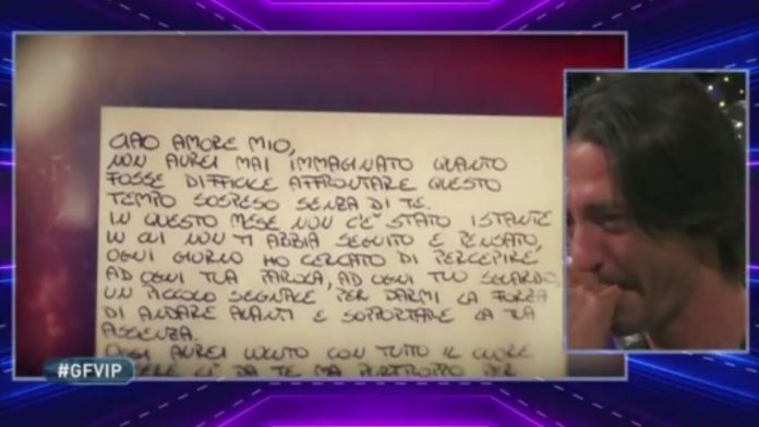 Una lettera per Francesco Oppini dalla fidanzata Cristina Al Grande Fratello Vip 2020 | Video Mediaset Oppini lettera