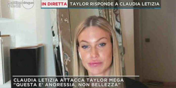 Claudia Letizia contro Taylor Mega a Mattino 5: “questa è anoressia, non bellezza” | Video Mediaset Claudia Letizia contro Taylor Mega a Mattino 5