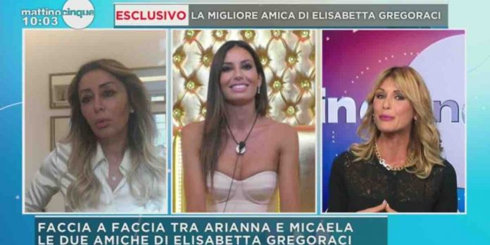 Micaela Ottomano, amica Elisabetta Gregoraci a Mattino 5: “nessuna amicizia con Arianna David” | Video Mediaset Micaela Ottomano, amica Elisabetta Gregoraci contro Arianna David