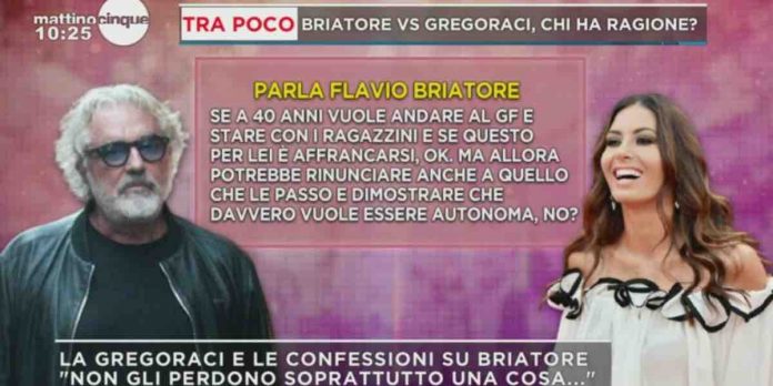 Mattino 5, scontro a distanza tra Elisabetta Gregoraci e Flavio Briatore | Video Mediaset scontro Elisabetta Gregoraci e Flavio Briatore