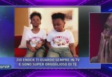 Enock Barwuah e il video messaggio degli amati nipoti al Grande Fratello Vip | Video Mediaset Enock e i nipoti