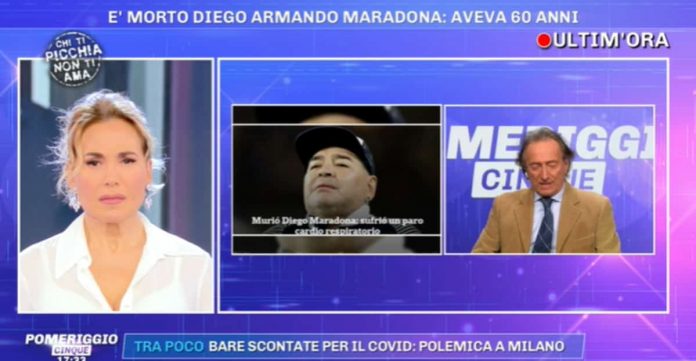 Morto Diego Armando Maradona: Amedeo Goria in lacrime a Pomeriggio 5 | Video Mediaset Morto Diego Armando Maradona