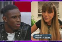 La reazione di Giorgia, fidanzata di Enock al GF Vip sulle insinuazioni di Selvaggia Roma e i baci scambiati con il concorrente | Video Mediaset enock e fidanzata