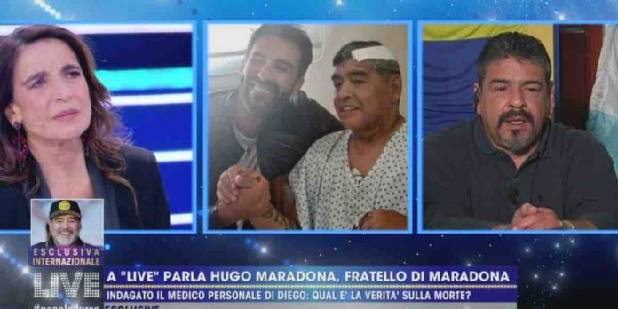 Hugo, il fratello di Maradona a Live Non è la D’Urso e il mistero sulla morte | Video Mediaset Hugo fratello Maradona a Live Non è la D'Urso