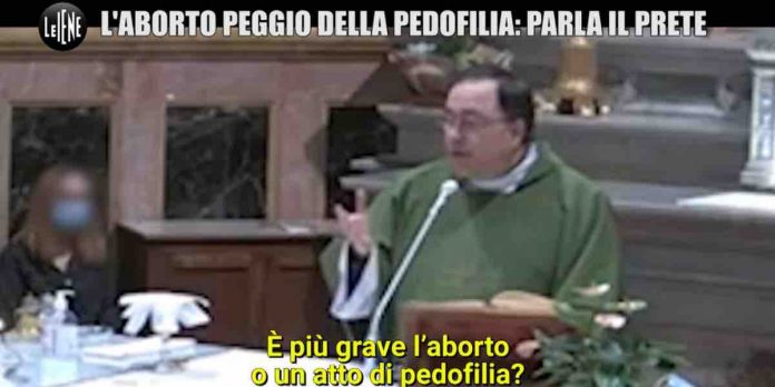 Le Iene parla il parroco di Macerata che ha definito l’aborto un crimine peggio della pedofilia | Video Mediaset Le Iene, prete su aborto e pedofilia