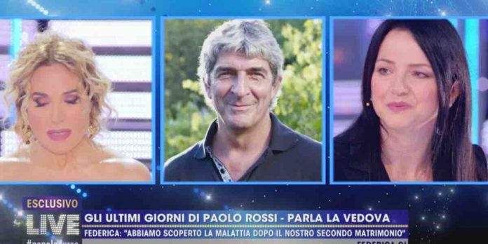Paolo Rossi, la moglie Federica Cappelletti a Live Non è la D’Urso: dalla morte al furto a casa | Video Mediaset