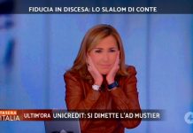 Stasera Italia, va in tilt l’audio, boato in studio, Barbara Palombelli: “C’è stata come un’esplosione” | Video Mediaset