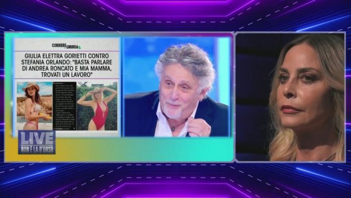 GF Vip, Stefania Orlando in lacrime per le dichiarazioni di Andrea Roncato | Video Mediaset Roncato accuse Orlando