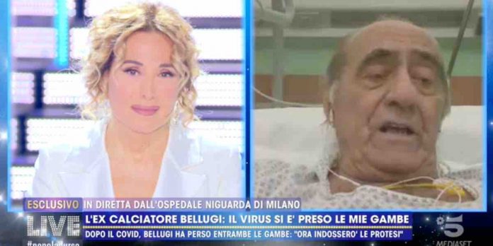 Mauro Bellugi a Live Non è la d’Urso: l’amputazione delle gambe e la lotta contro il Covid | Video Mediaset Mauro Bellugi