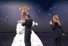 Il Cantante mascherato 2021, la Giraffa eliminata: chi si nascondeva sotto la maschera? Giraffa de Il cantante mascherato