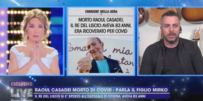 Live Non è la D’Urso: il ricordo di Raoul Casadei e le parole del figlio Mirko | Video Mediaset Raoul Casadei ricordo a Live Non è la D'Urso