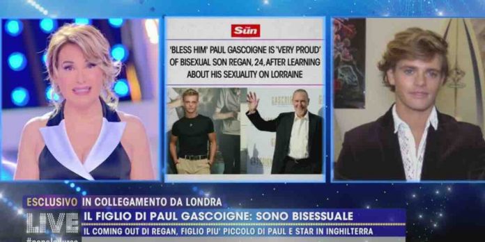 Regan, figlio di Paul Gascoigne a Live Non è la D’Urso: “sono bisessuale” | Video Mediaset Regan Gascoigne a Live Non è la D'Urso