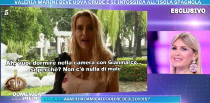 Domenica Live: c’è del tenero fra Valeria Marini e Gianmarco Onestini? | Video Mediaset Domenica Live Valeria Marini