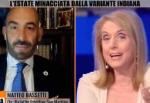 Matteo Bassetti sbotta con Antonella Boralevi a Zona Bianca: “ma vai fancu*o, è una ignorante di Covid” Bassetti Boralevi scontro a Zona Bianca