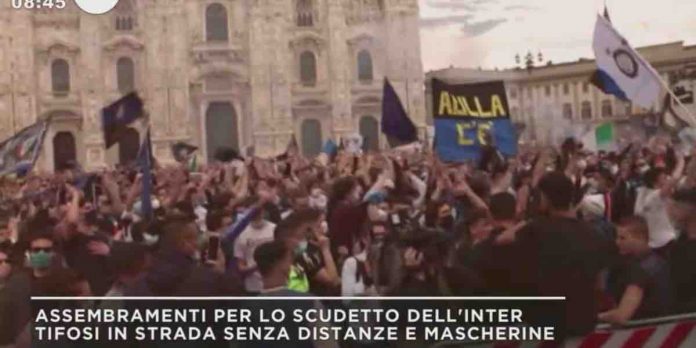 Mattino 5, scudetto Inter e festeggiamenti a Milano: si potevano evitare? | Video Mediaset inter scudetto a Mattino 5