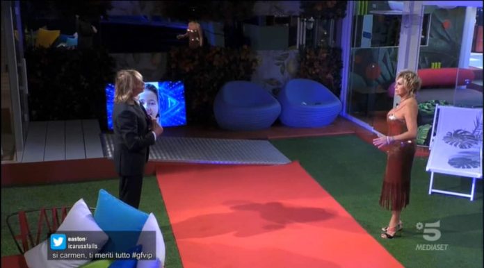 Sorpresa a Carmen Russo al Grande Fratello Vip: il marito Enzo Paolo Turchi | Video Mediaset Incontro Carmen Russo - Enzo Paolo Turchi