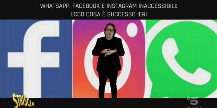 Striscia La Notizia, blackout mondiale Whatsapp, Facebook e Instagram: cosa è successo? | Video Mediaset Striscia La Notizia, Whatsapp Instagram e Facebook Down