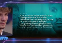 GF Vip, la lettera della mamma a Manuel Bortuzzo e il consiglio (critica) a Lulù Selassiè | Video Mediaset Lettera mamma Bortuzzo