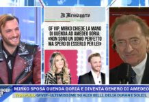 Pomeriggio 5: il futuro sposo di Guenda Goria e amico di Alex Belli difende Delia Duran | Video Mediaset Pomeriggio 5 Alex Belli e Delia Duran
