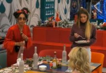 GF Vip, ancora duro scontro tra Lulù Selassiè e Katia Ricciarelli: “Facciamo la figura delle peracottare” | Video Mediaset Lulù Vs Katia