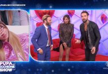 Alex Belli incontra la sua ex Mila Suarez e Mirko a “La Pupa e il Secchione Show” | Video Mediaset Alex Belli Mila Suarez e Mirko a la pupa e il secchione show