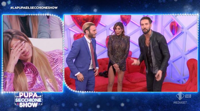 Alex Belli incontra la sua ex Mila Suarez e Mirko a “La Pupa e il Secchione Show” | Video Mediaset Alex Belli Mila Suarez e Mirko a la pupa e il secchione show