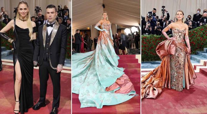 Met Gala 2022 New York Chiara Ferragni Fedez Blake Lively