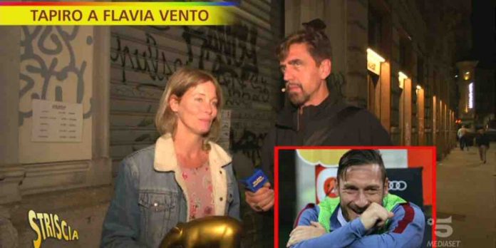 Tapiro d’oro a Flavia Vento sul divorzio Totti-Blasi: “un giorno spero di ricevere delle scuse” | Video Mediaset tapiro d'oro a Flavia Vento a Striscia La Notizia