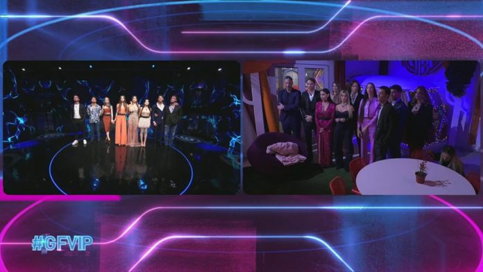 Grande Fratello Vip, la Casa spaccata in due: Spartani contro Persiani. Signorini: “Stasera arriverà un provvedimento duro per tutti” | Video Mediaset Casa divisa in due