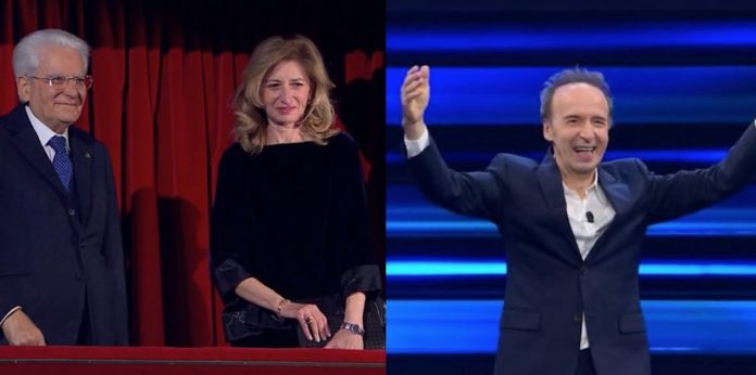 Mattarella e benigni a sanremo 2023