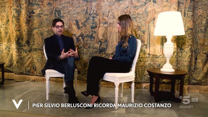 Pier Silvio Berlusconi a Verissimo intervistato da Silvia Toffanin: il ricordo di Costanzo | Video Mediaset Pier Silvio Berlusconi