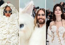 Met Gala 2023 di New York: ecco gli abiti più glamour e quelli più stravaganti di questa edizione dedicata a Karl Lagerfeld Met Gala 2023, Rihanna-Leto-Hathaway