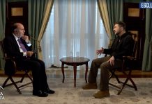 Speciale ‘Porta a Porta’, Bruno Vespa intervista Zelenzky: quando va in onda Zelensky Vespa