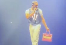 Drake regala una borsa modello Birkin di Hermes da 30mila dollari a una fan durante il concerto – Video Drake birkin di hermes a fan al concerto