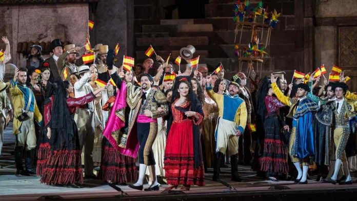 La Carmen di Bizet all'Arena di Verona foto ufficio stampa Rai copia