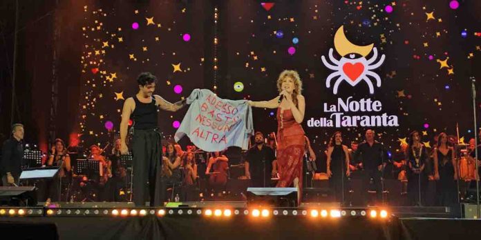 Tananai e Fiorella Mannoia a Notte della Taranta