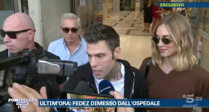 Fedez dimesso dall'ospedale