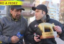 Tapiro d’oro a Fedez per le parole di Morgan: la consegna a Striscia La Notizia | Video Mediaset tapiro fedez morgan a striscia la notizia
