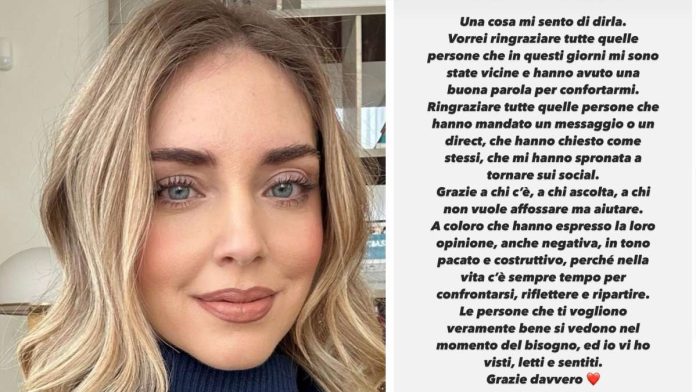 Chiara Ferragni torna su instagram